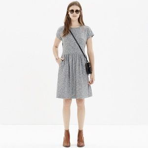 Madewell Grey Jersey Dress with Zipper shoulder
